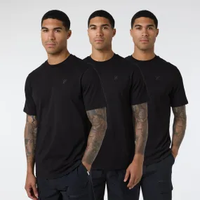 3-Pack T-Shirts | Black