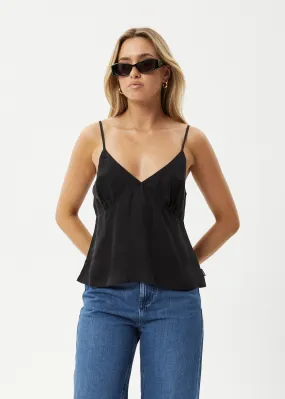 AFENDS Womens Gemma - Cupro Cami Top - Black