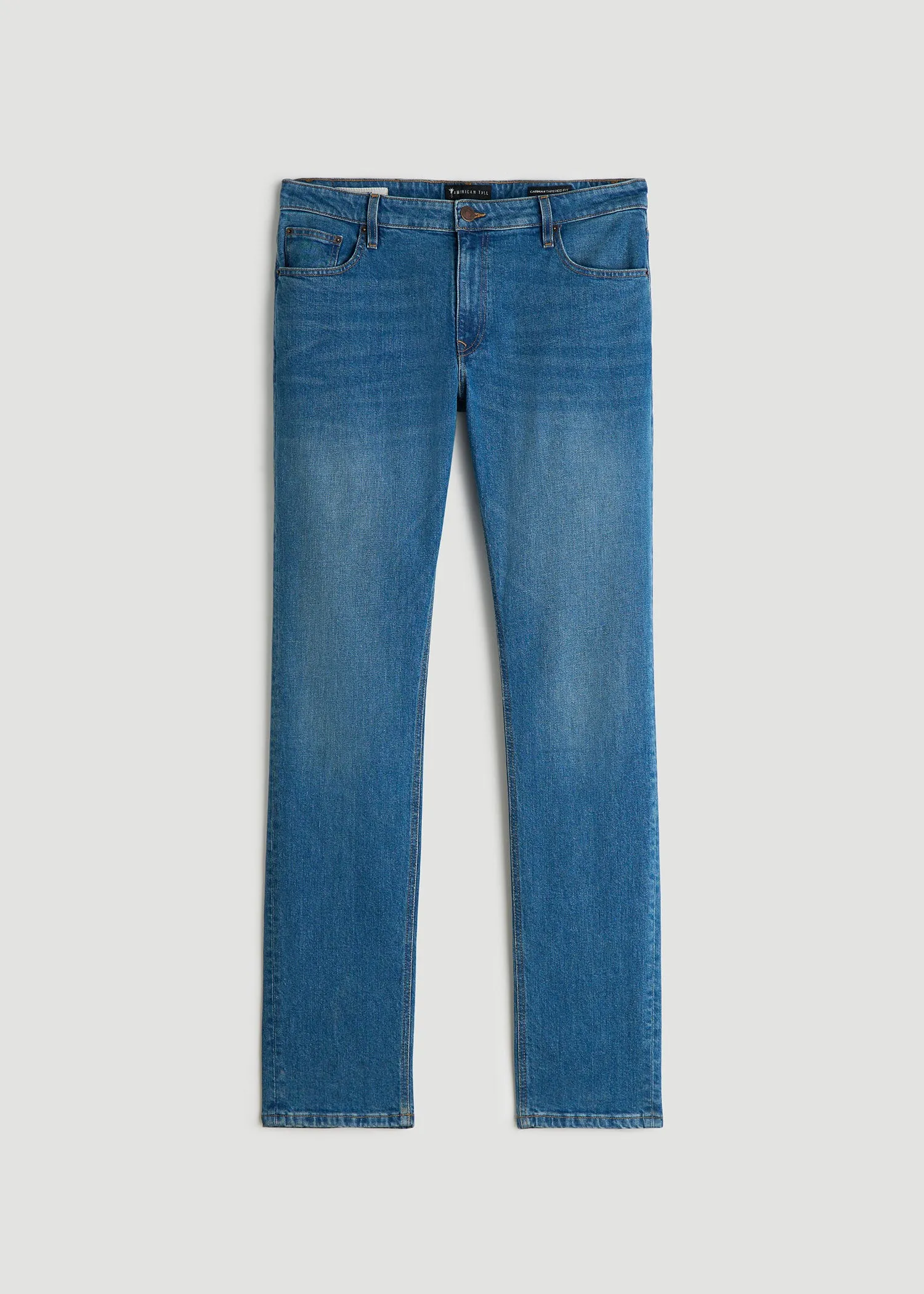 Americana Collection Carman Tapered Fit Jeans For Tall Men in Sail Blue