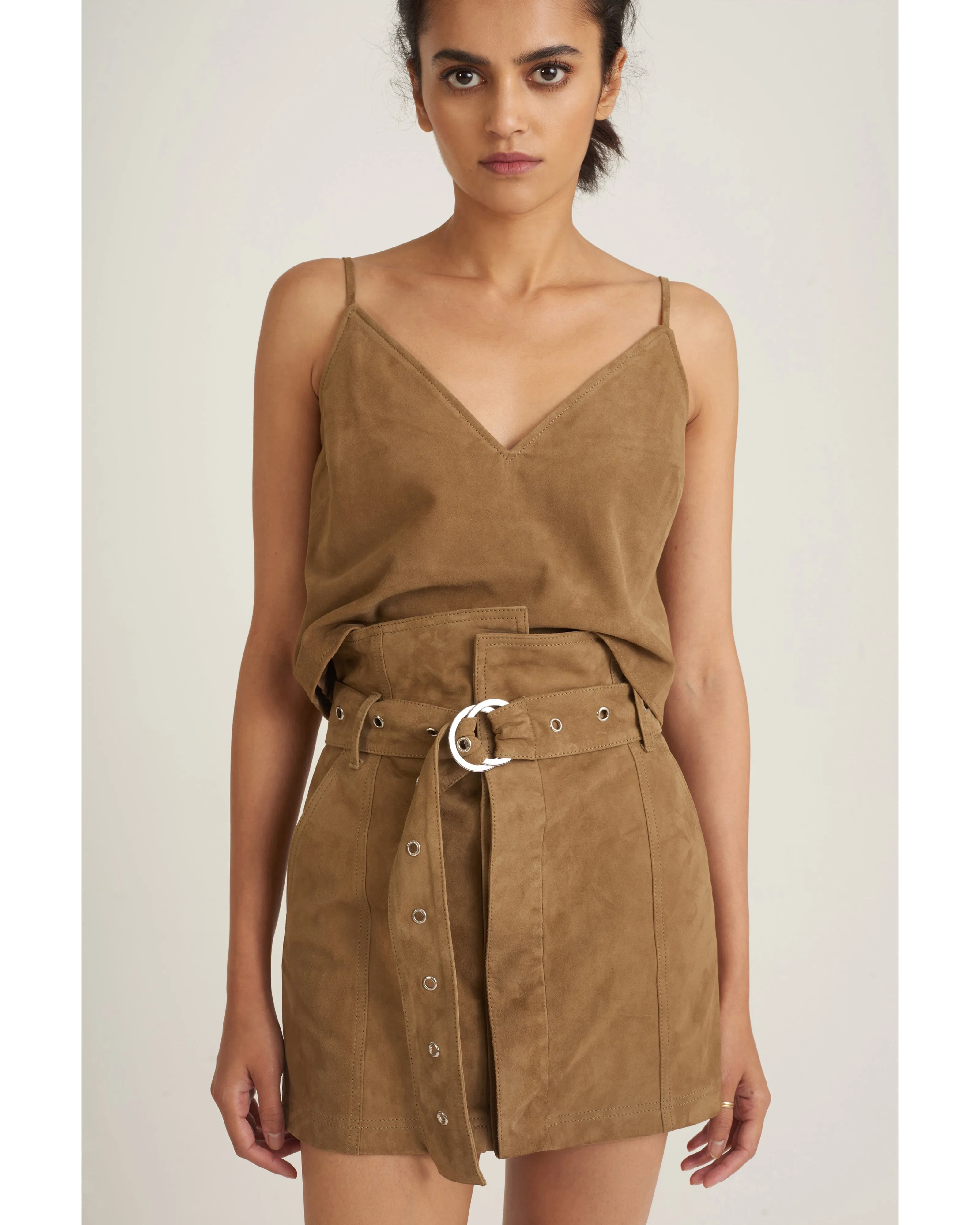 Anniston Suede Mini Skirt