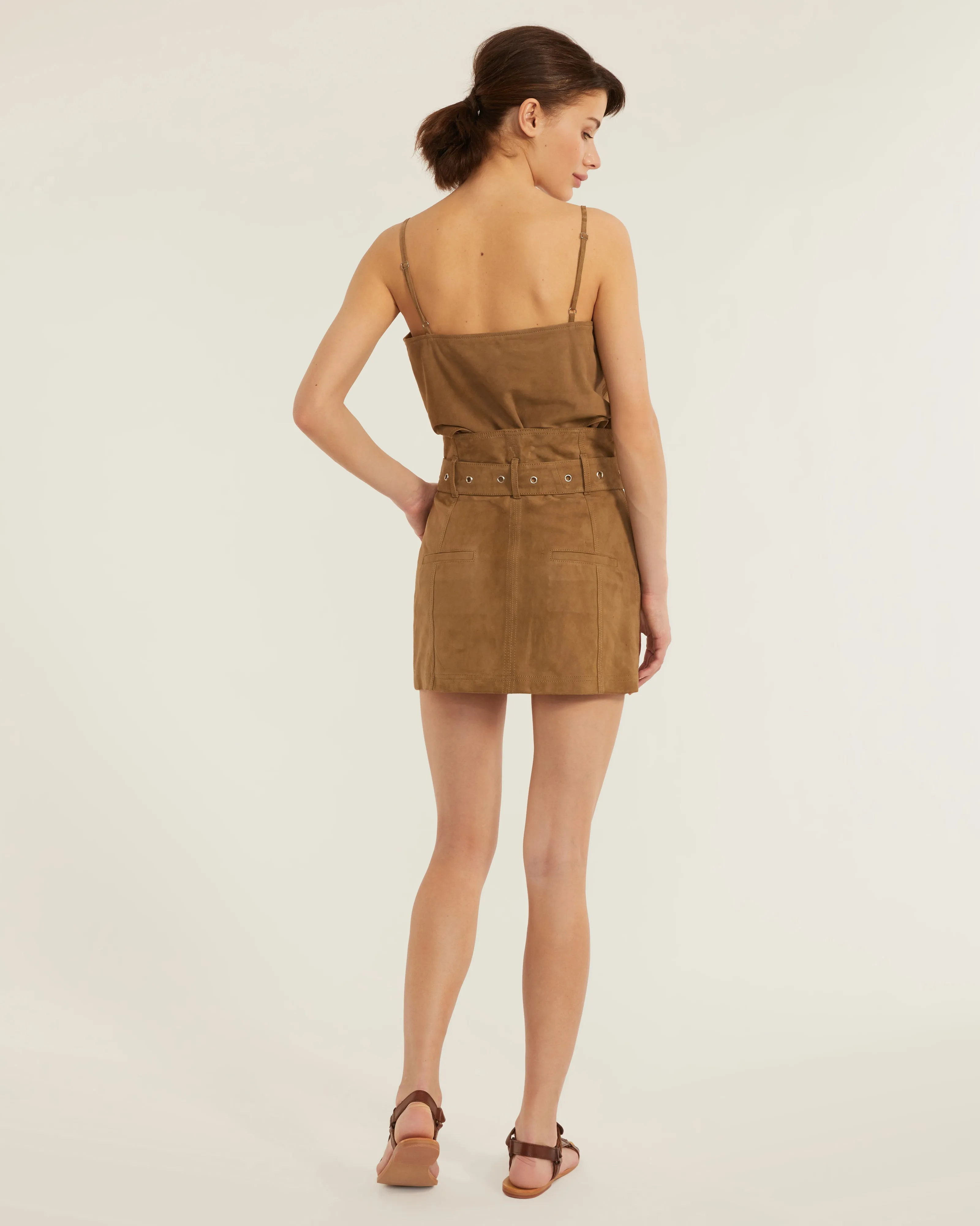 Anniston Suede Mini Skirt