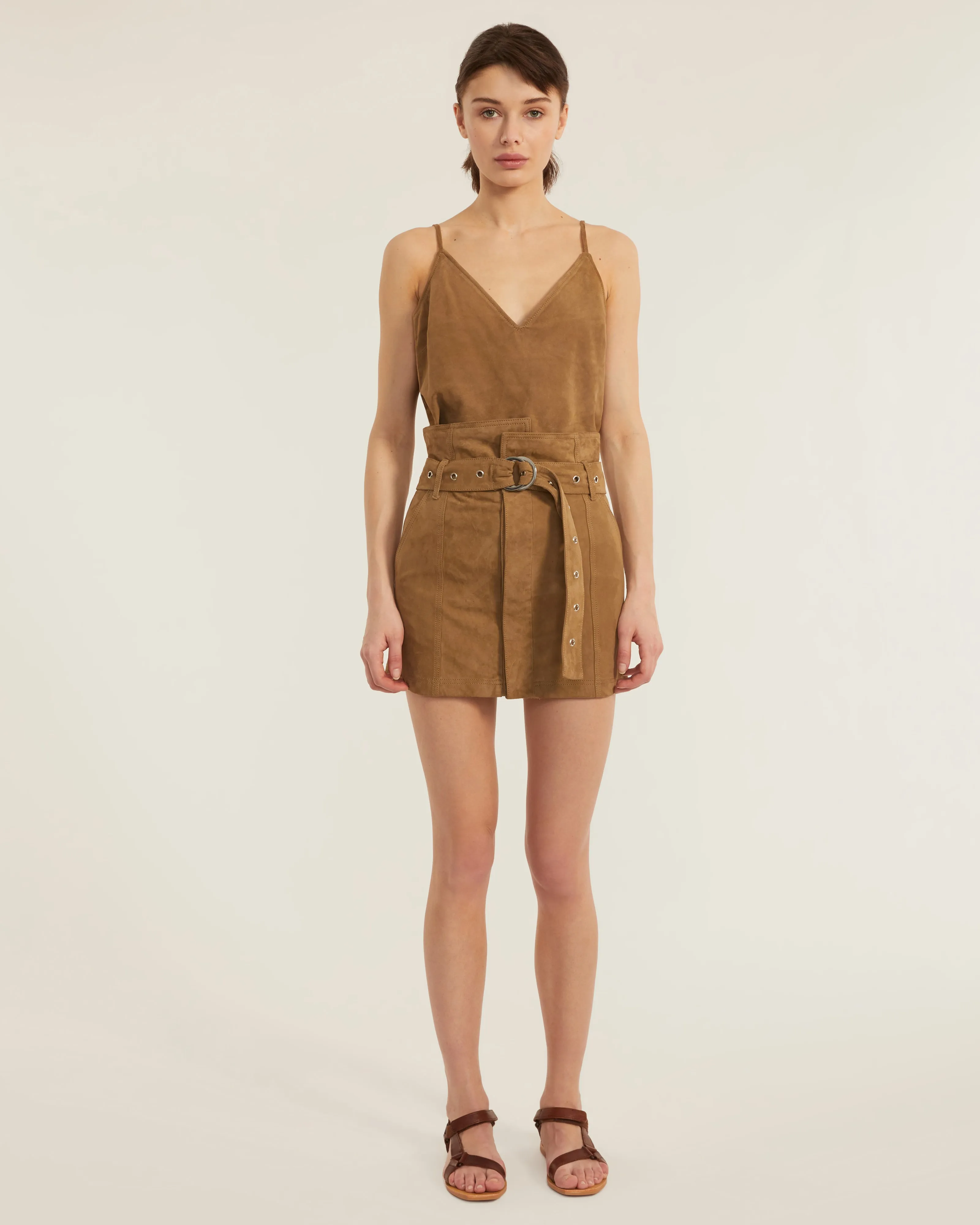 Anniston Suede Mini Skirt