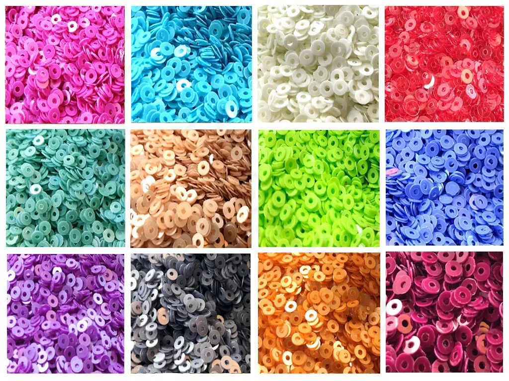 Assorted Pack Of 12 Sequins Combo 18