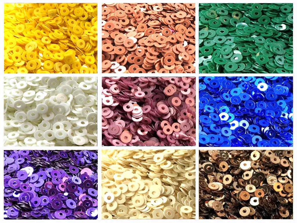 Assorted Pack Of 9 Sequins Combo 8