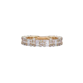 BAGUETTE & DIAMOND ETERNITY BAND