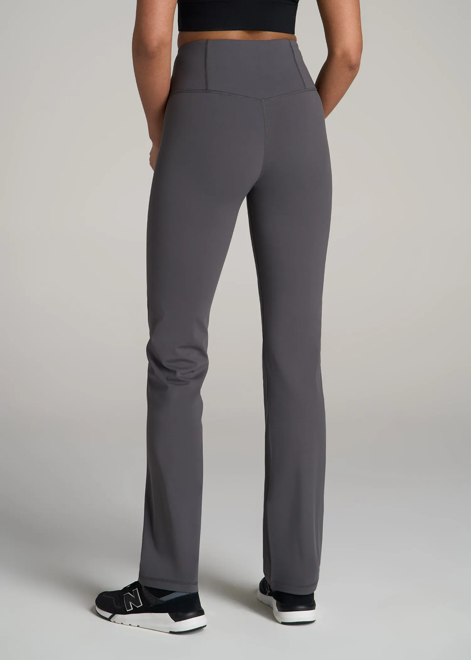 Balance Straight Leg Leggings for Tall Women in Charcoal