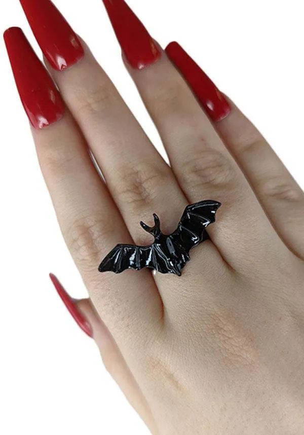 Bat [Black] | ADJUSTABLE RING