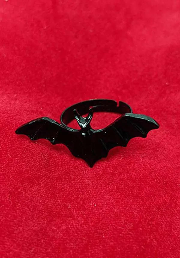 Bat [Black] | ADJUSTABLE RING