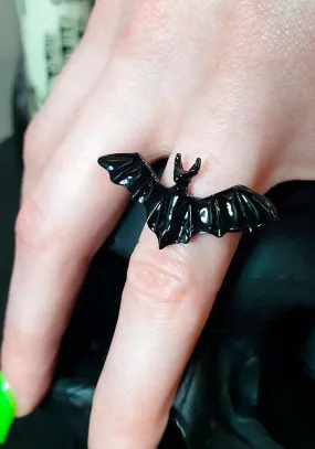 Bat [Black] | ADJUSTABLE RING