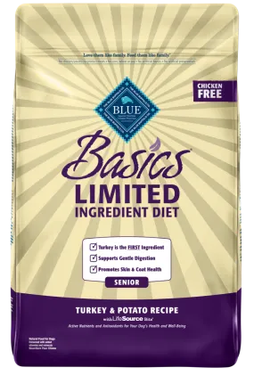 Blue Buffalo Basics Senior Turkey & Potato Recipe Dry Dog Food