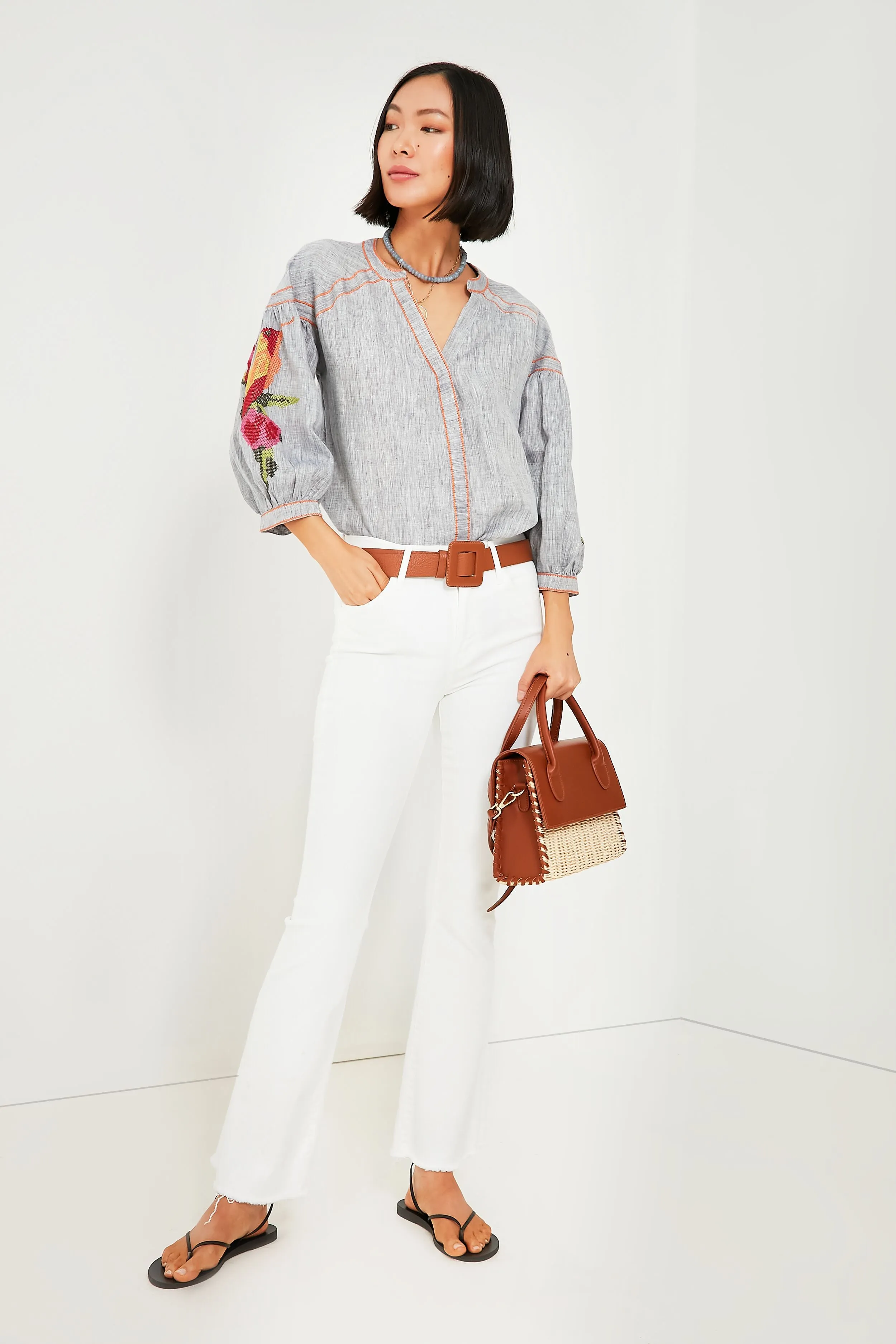 Blue Rufous Blouse