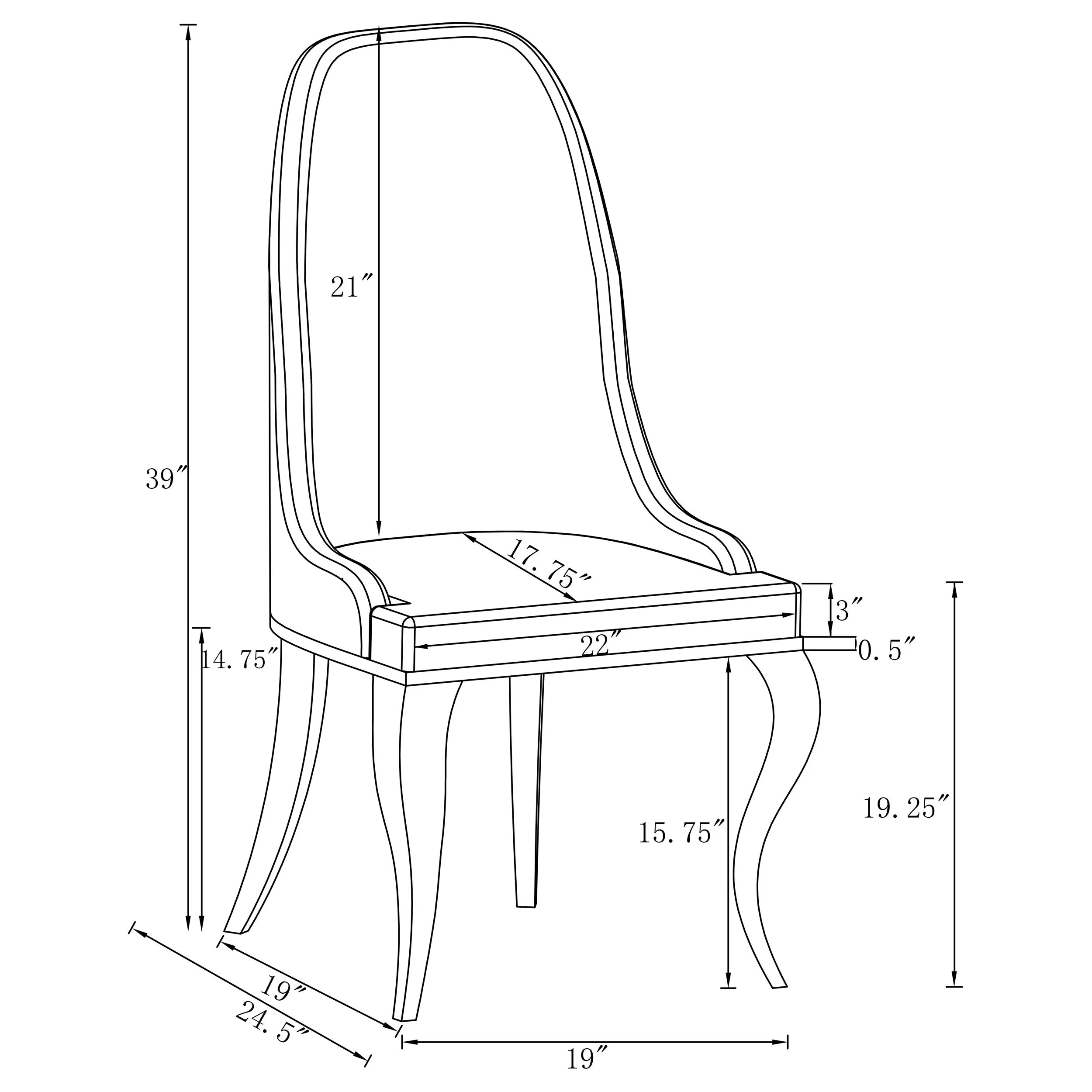 Borivade 2 Grey Dining Chairs