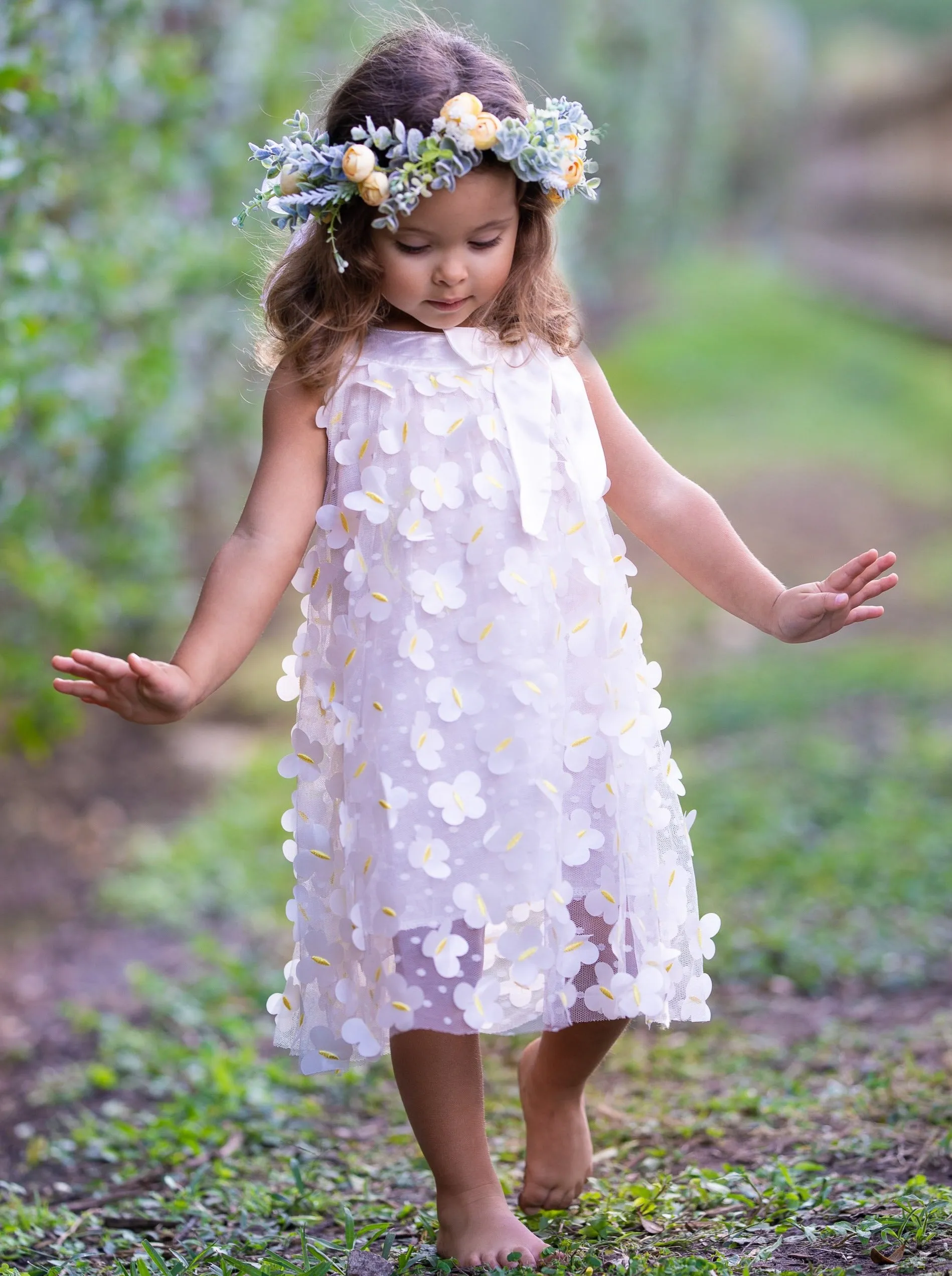 Butterflies Galore Applique Dress