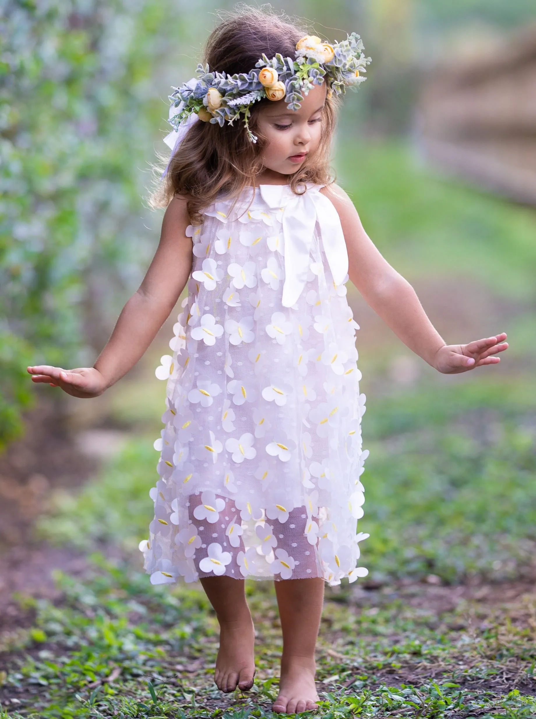 Butterflies Galore Applique Dress