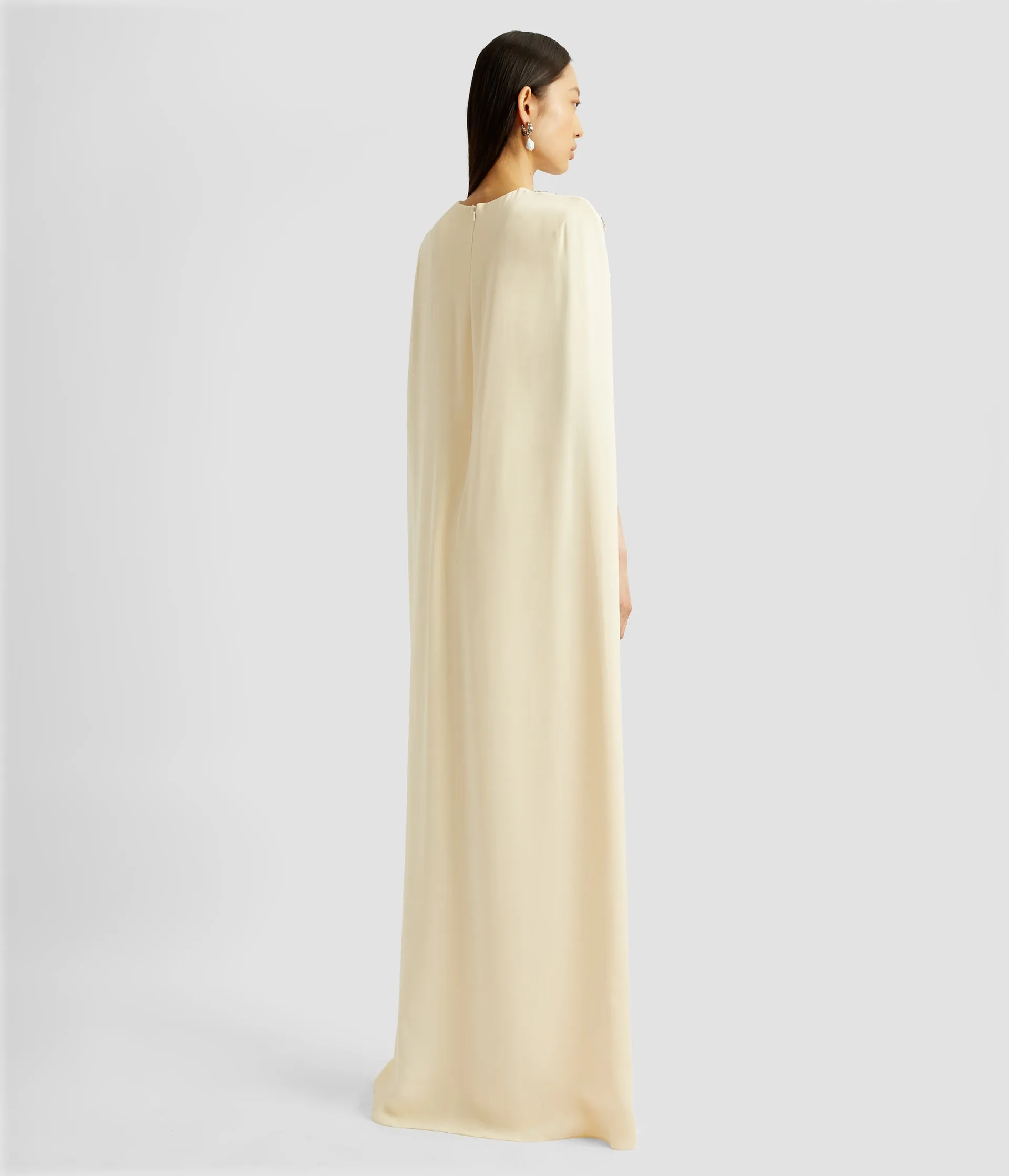 Cape Detail Gown