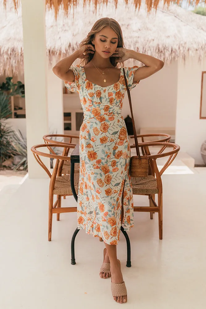 Caramel Kisses Midi Dress