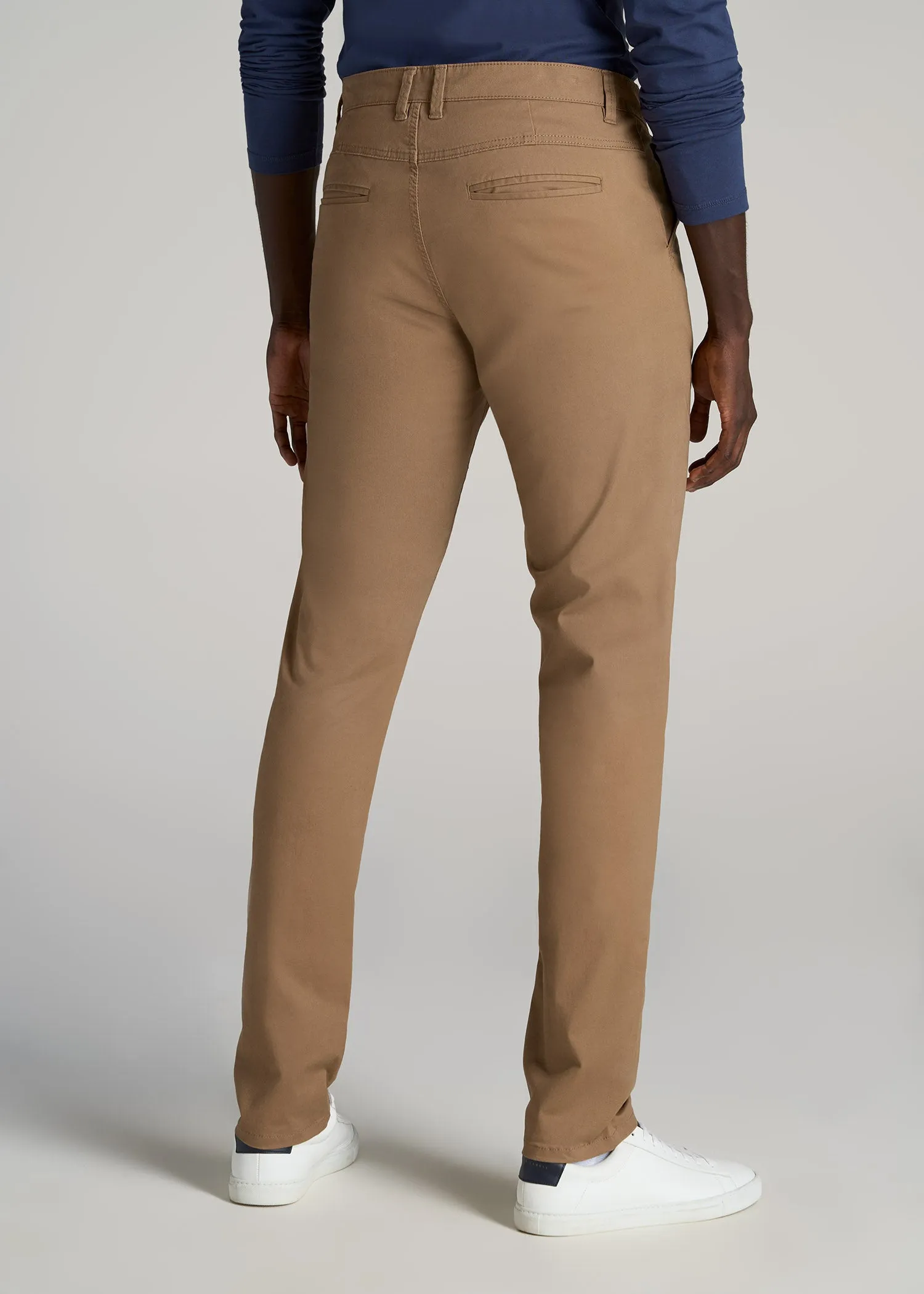 Carman TAPERED Chinos in Russet Brown - Pants for Tall Men