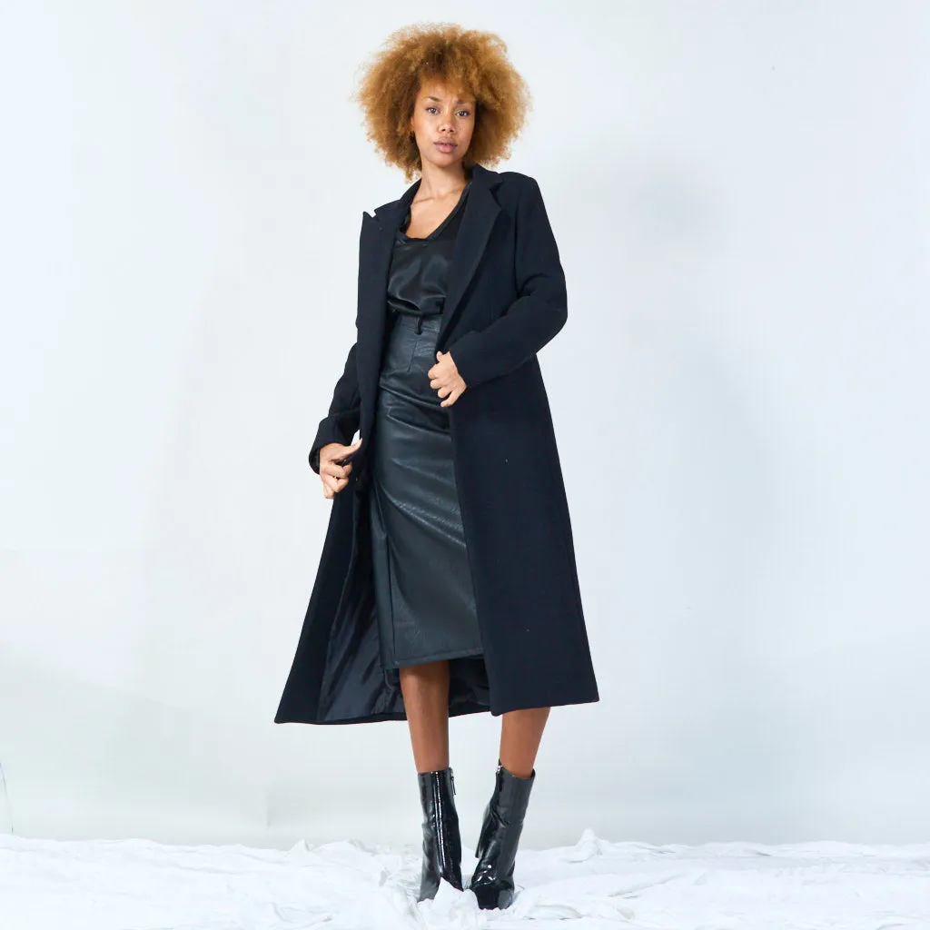 Classic tailored long coat wholesale