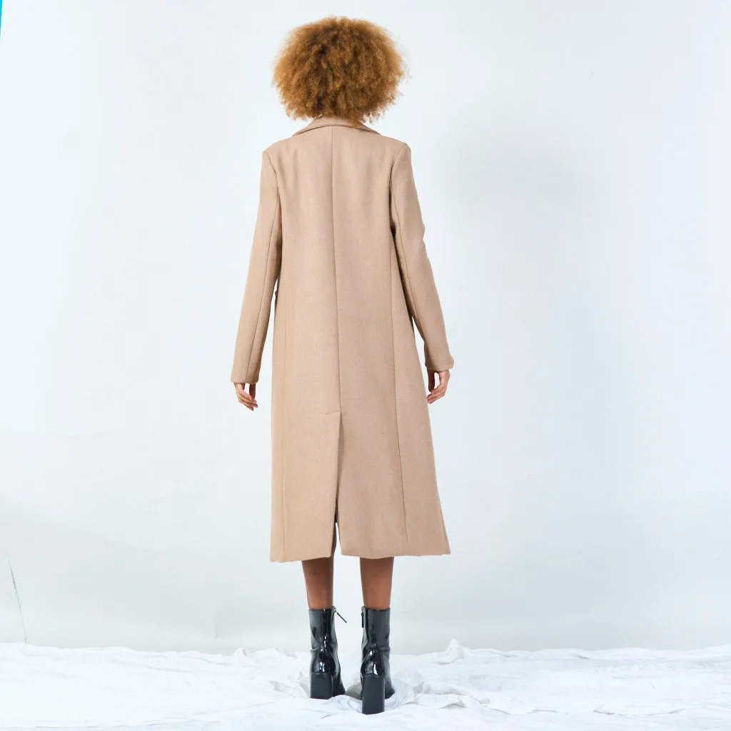 Classic tailored long coat wholesale