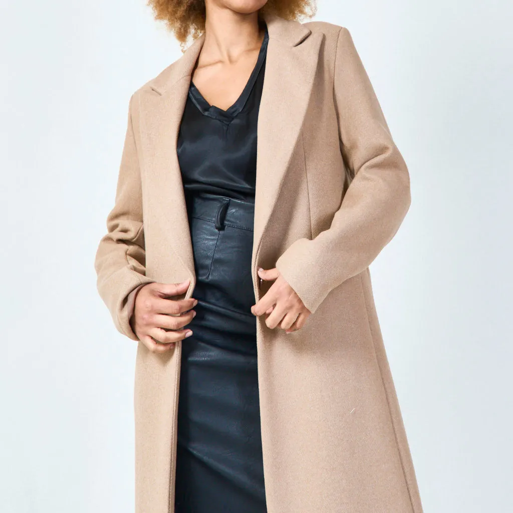 Classic tailored long coat wholesale