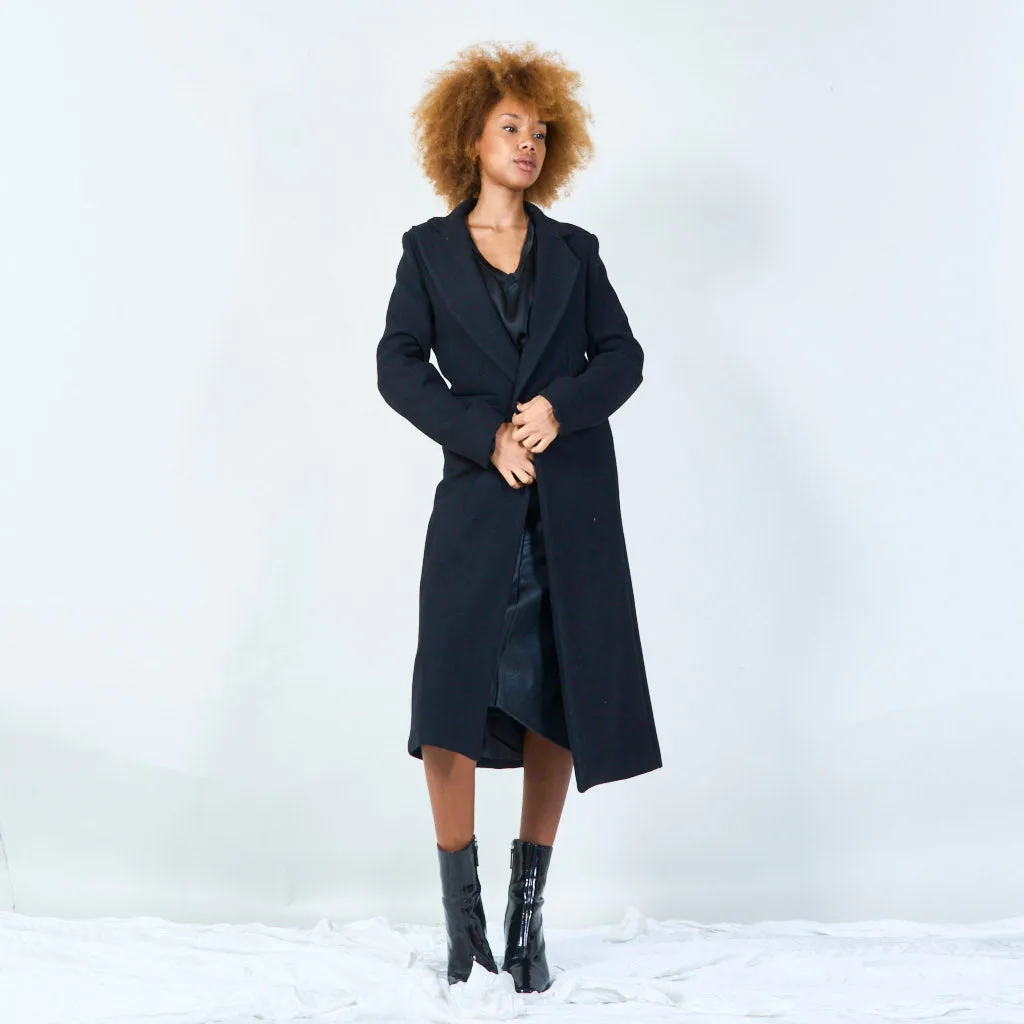 Classic tailored long coat wholesale