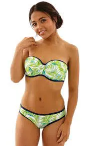 Cleo Swimwear - Avril Classic Pant CW0229 - Palm Print