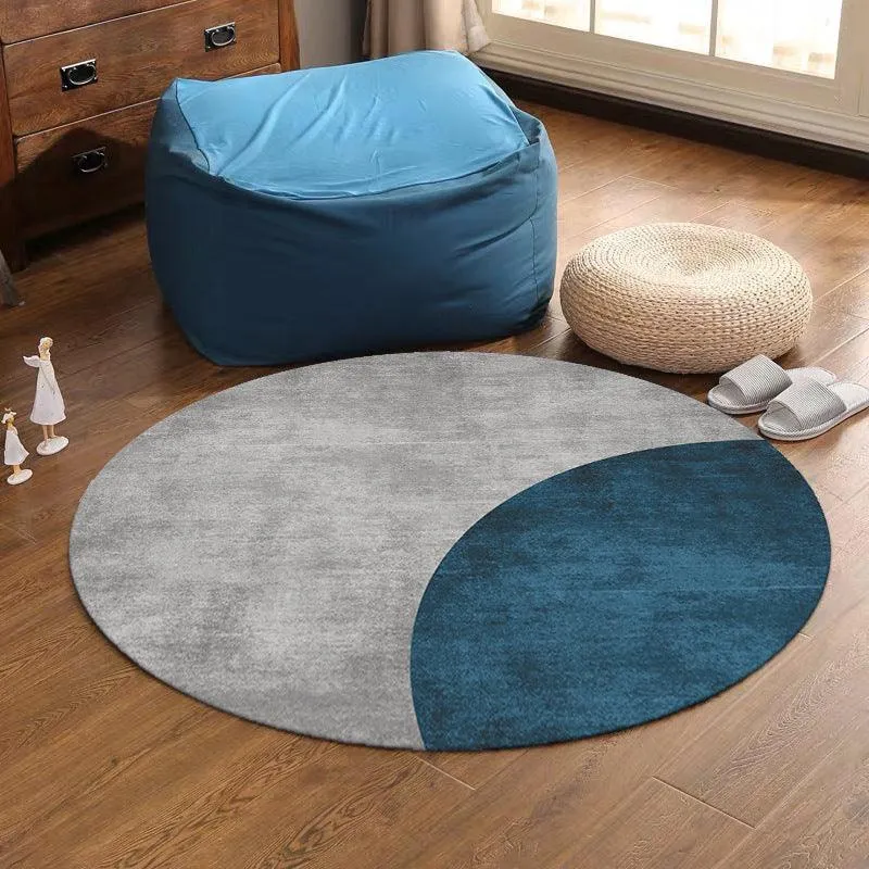 Contemporary Round Stitched Carpet for Elegant Living Spaces