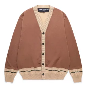 CONTRAST HEM CARDIGAN