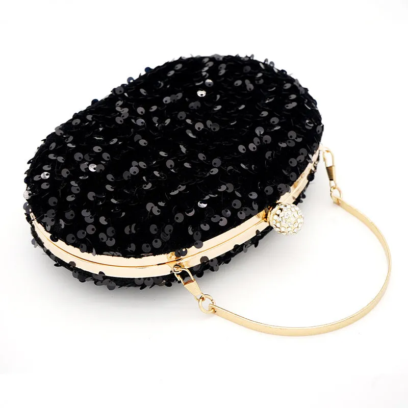 Donna Sequins Clutch Bag