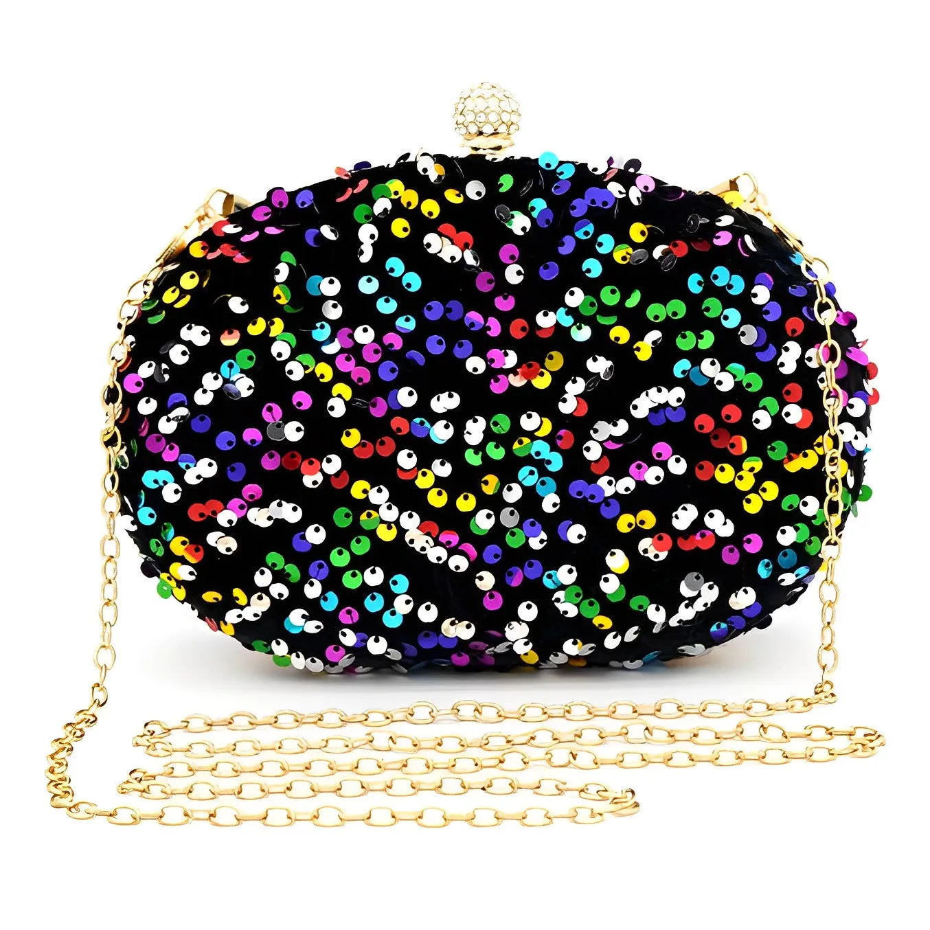 Donna Sequins Clutch Bag