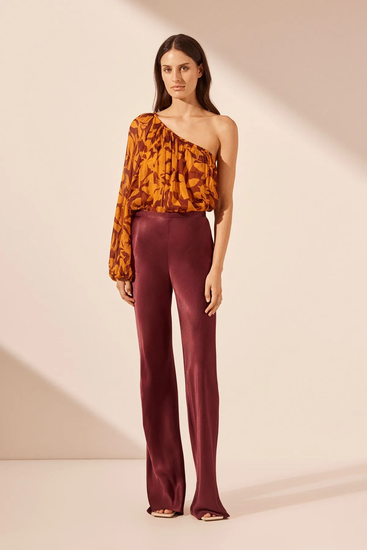 ELIA BIAS CUT PANT - SHIRAZ