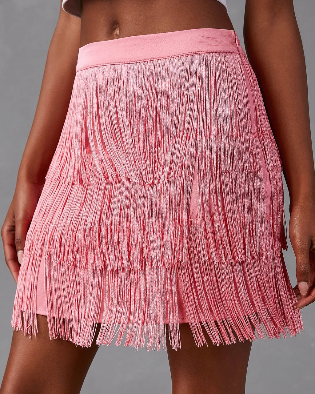 Erini Fringe Mini Skirt