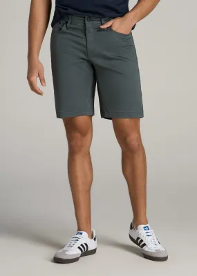 Everyday Comfort 5 Pocket Short for Tall Men in Soft Green