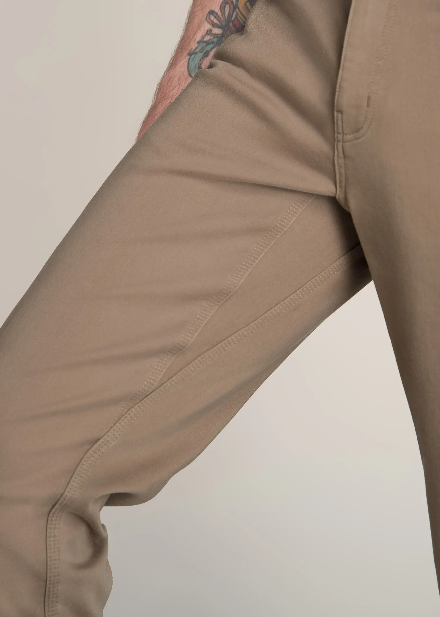 Everyday Comfort 5-Pocket TAPERED-FIT Pant for Tall Men in Dark Sand