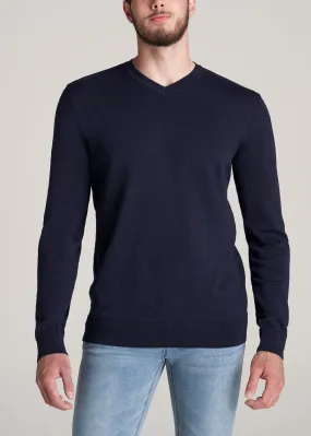 Everyday V-Neck Tall Men's Sweater in Patriot Blue