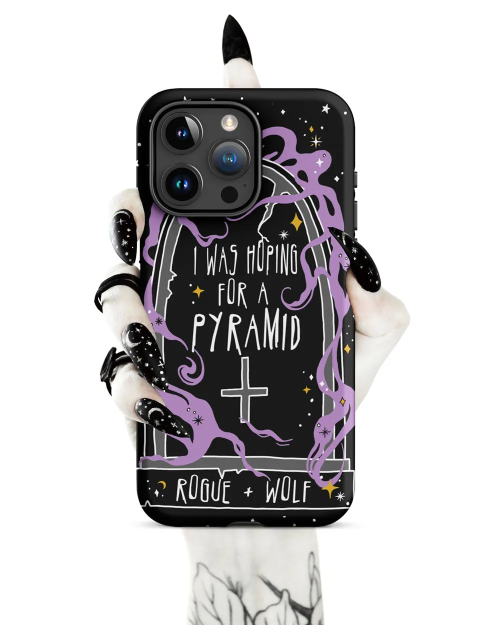 Expectation Vs Reality Shockproof iPhone Case - Witchy Goth Anti-scratch Phone Accessory Cover