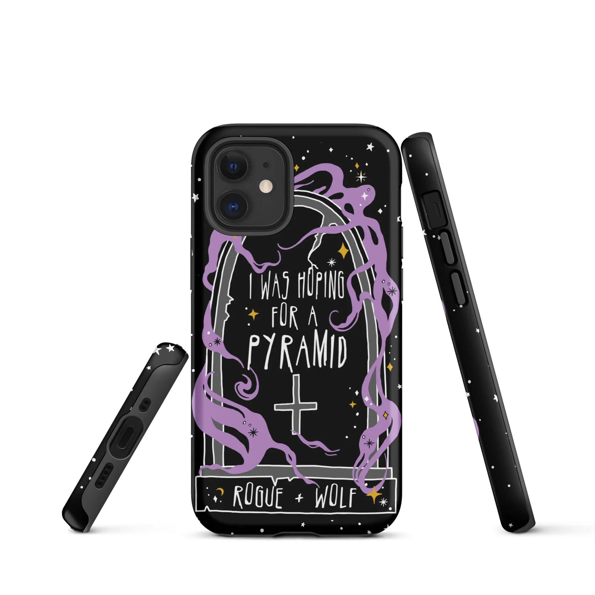 Expectation Vs Reality Shockproof iPhone Case - Witchy Goth Anti-scratch Phone Accessory Cover