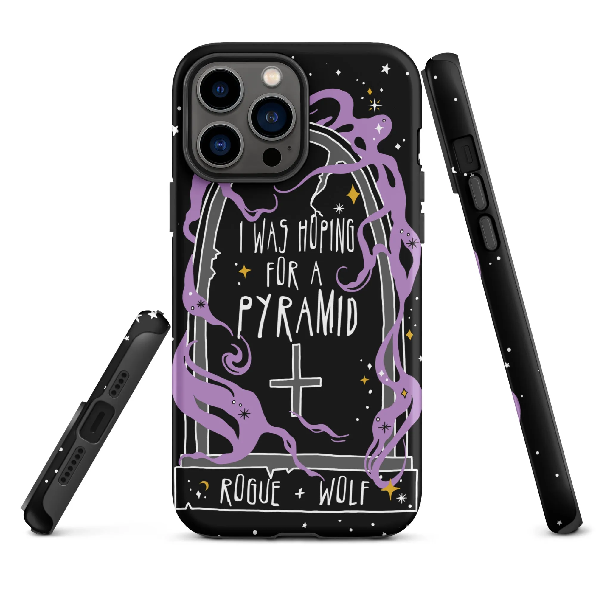 Expectation Vs Reality Shockproof iPhone Case - Witchy Goth Anti-scratch Phone Accessory Cover