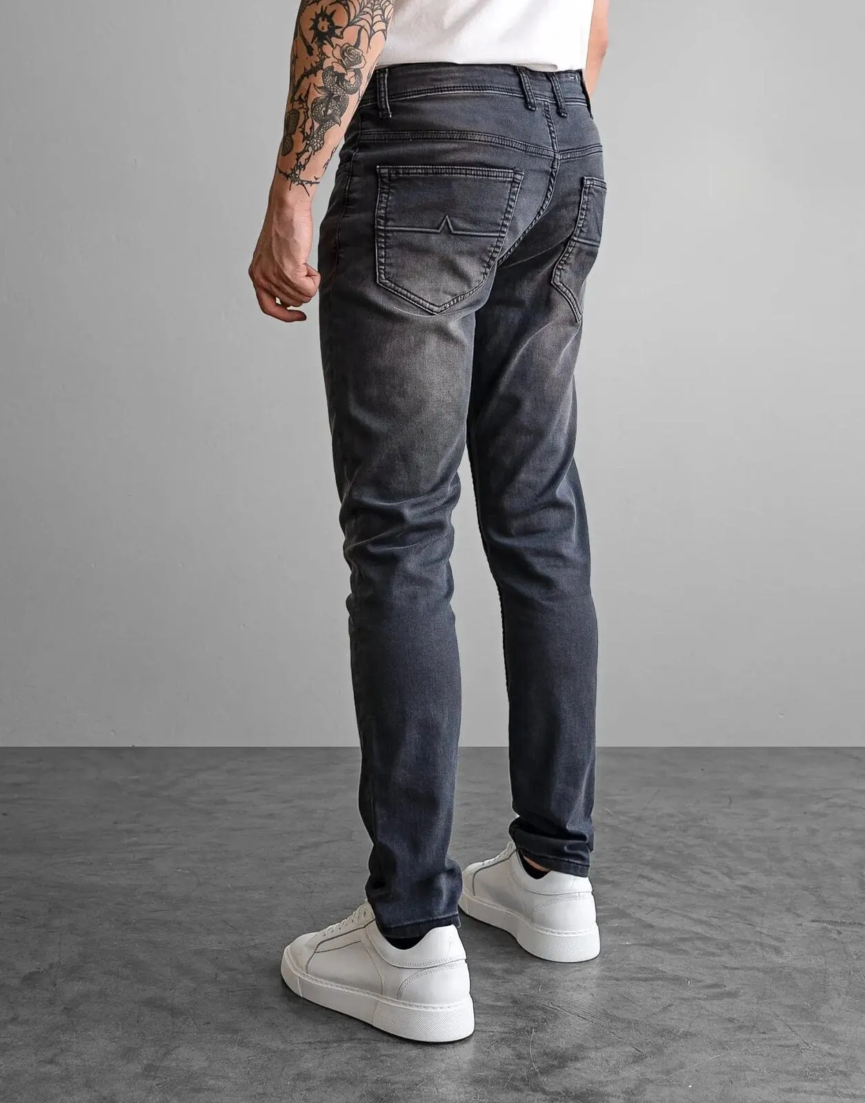 Fade Iconic Carbon Charcoal Jeans