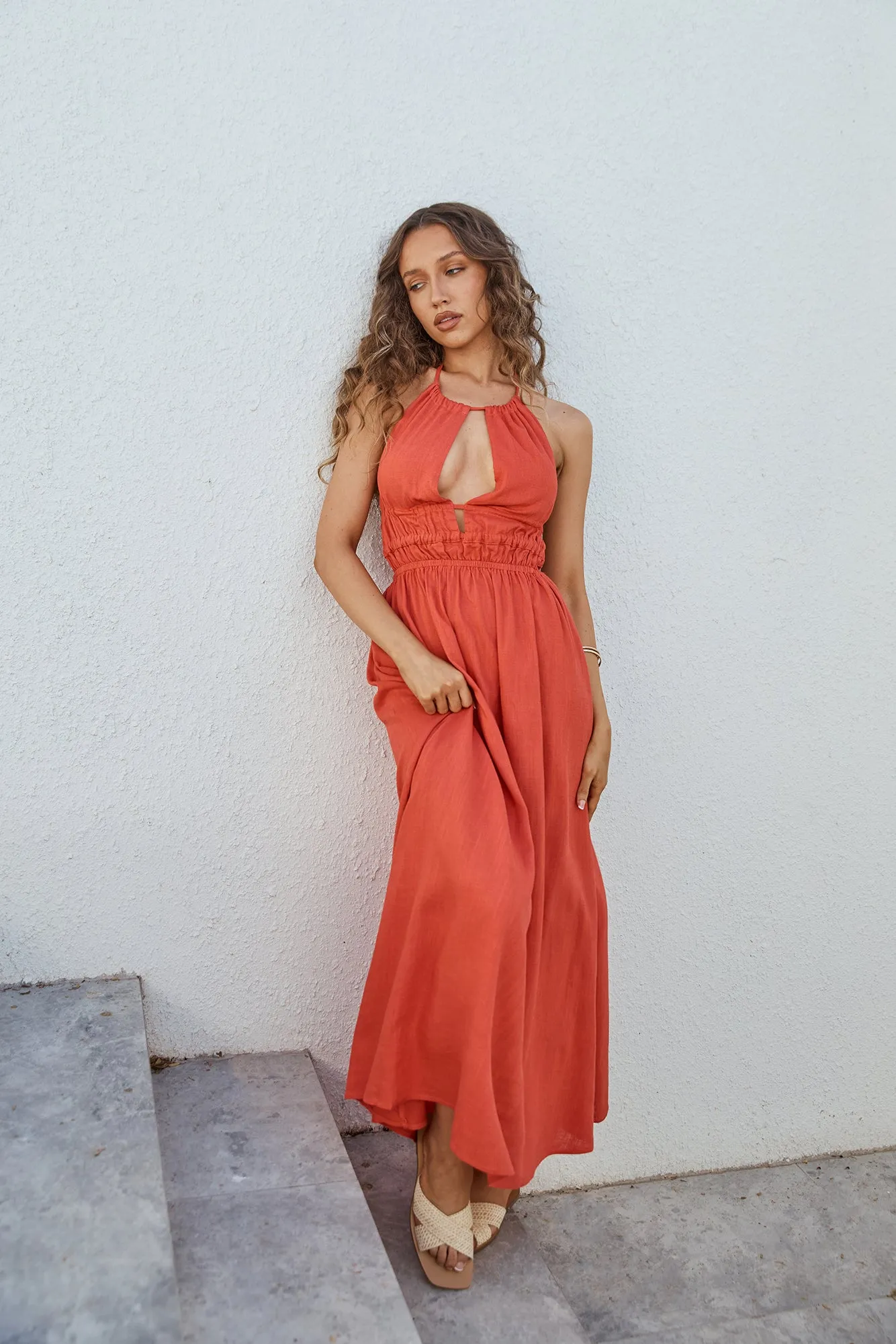 Feeling Spicy Maxi Dress Red