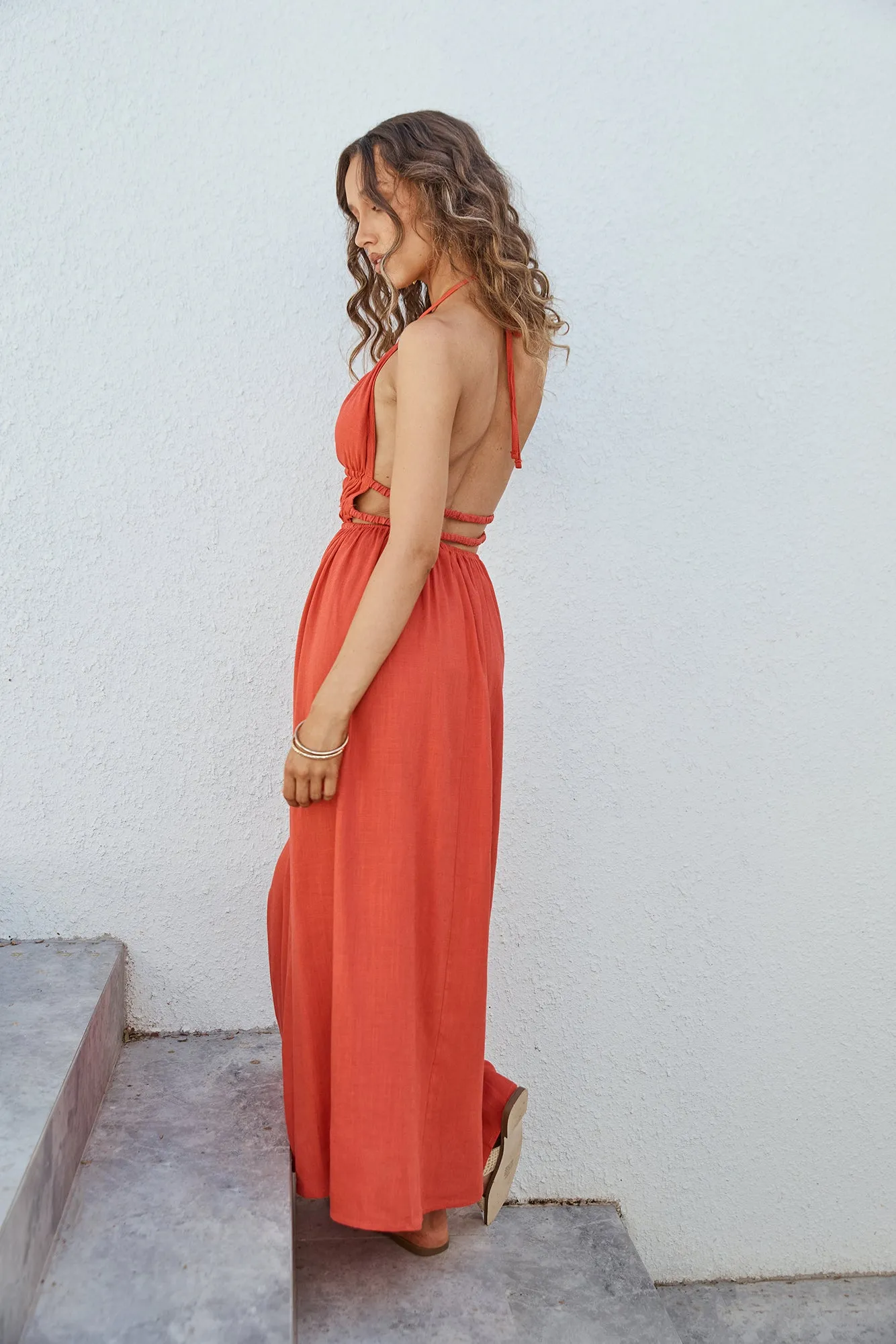 Feeling Spicy Maxi Dress Red