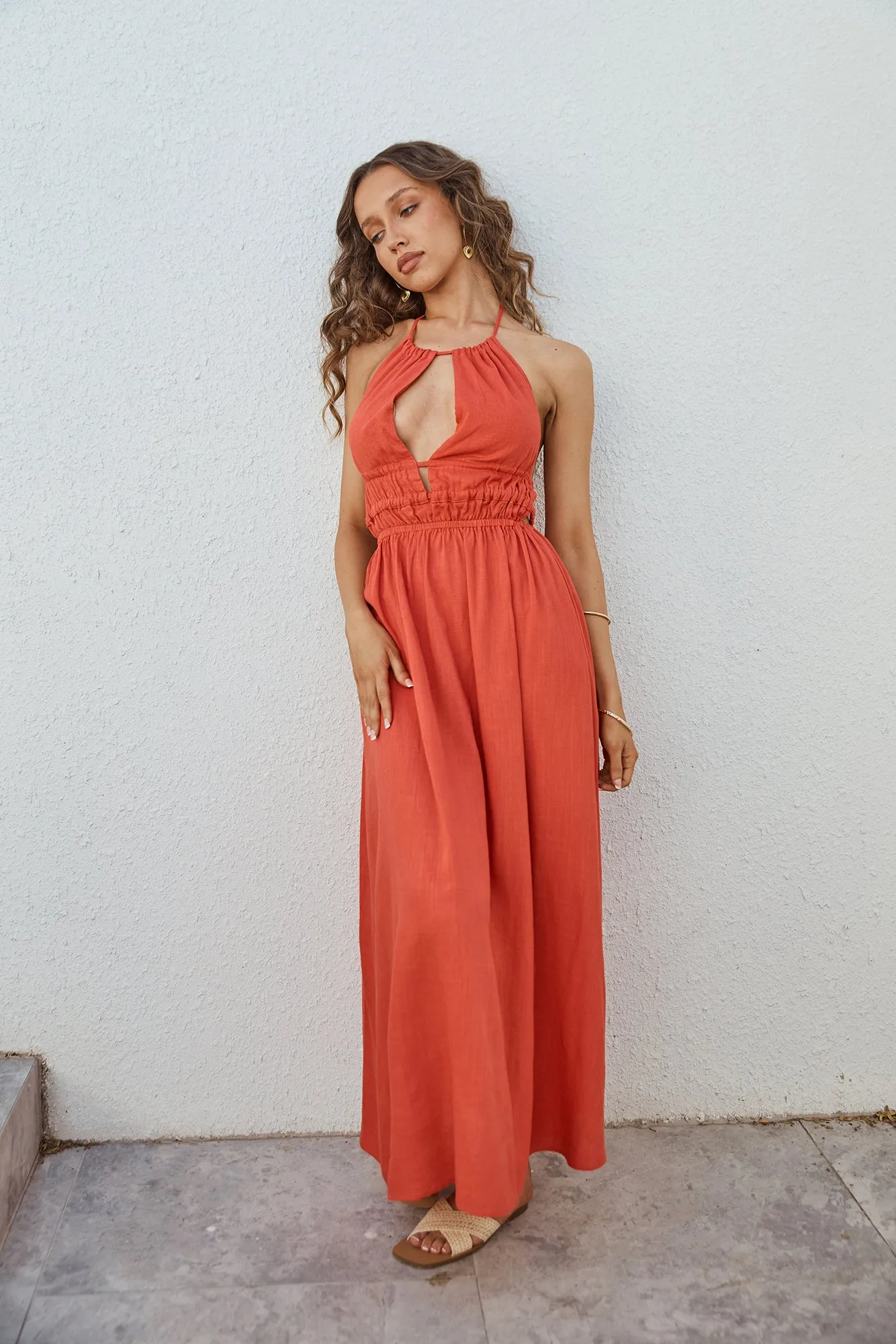 Feeling Spicy Maxi Dress Red