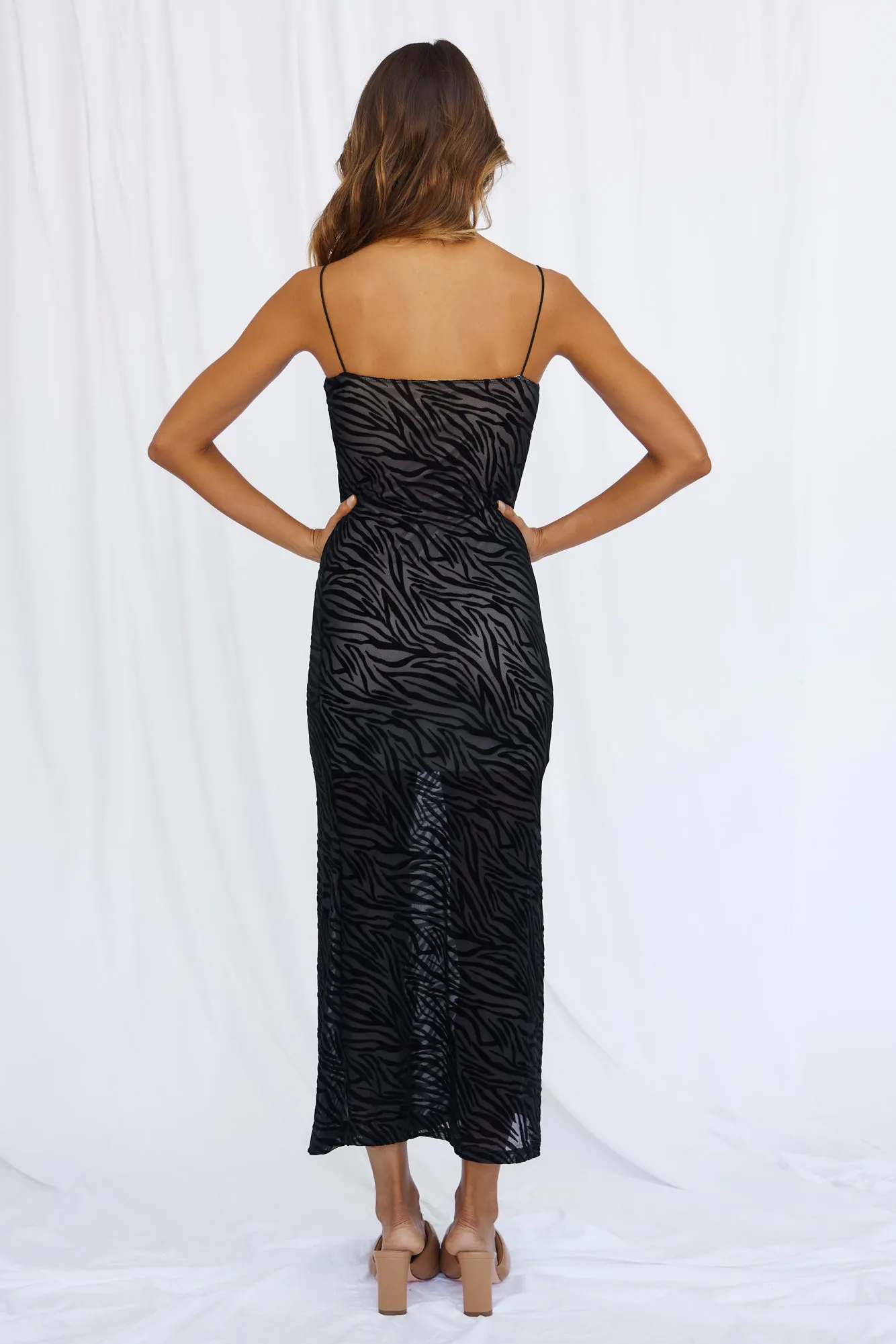 Fire Within Maxi Dress Black