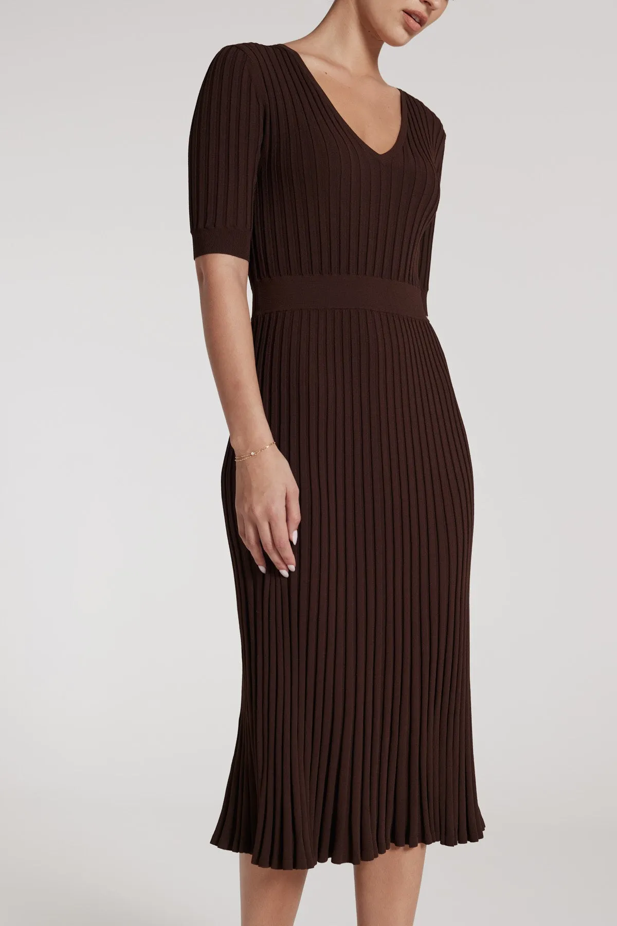 Florence Knit Dress - Nutmeg