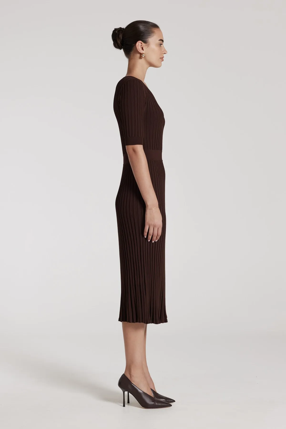 Florence Knit Dress - Nutmeg