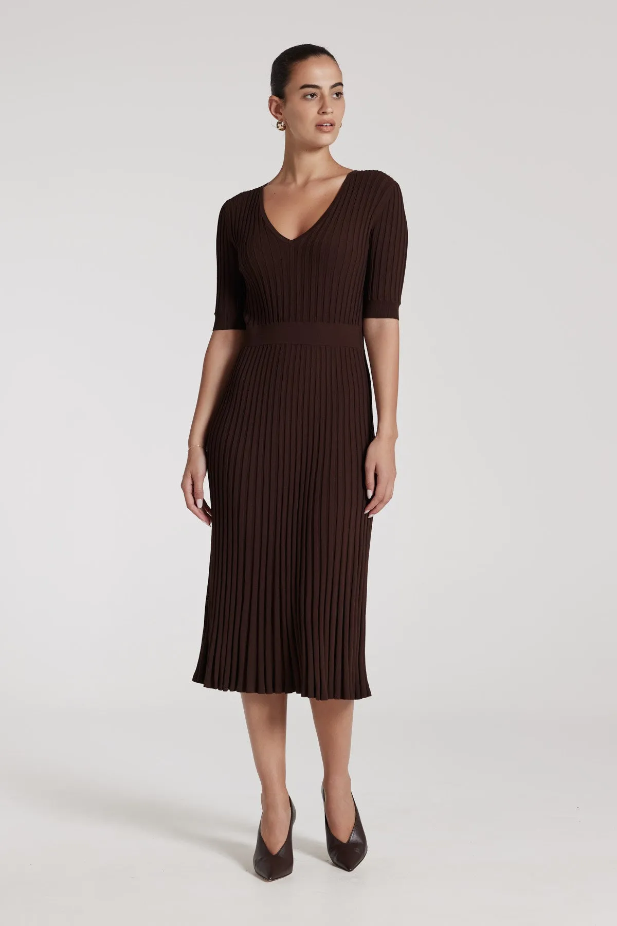 Florence Knit Dress - Nutmeg