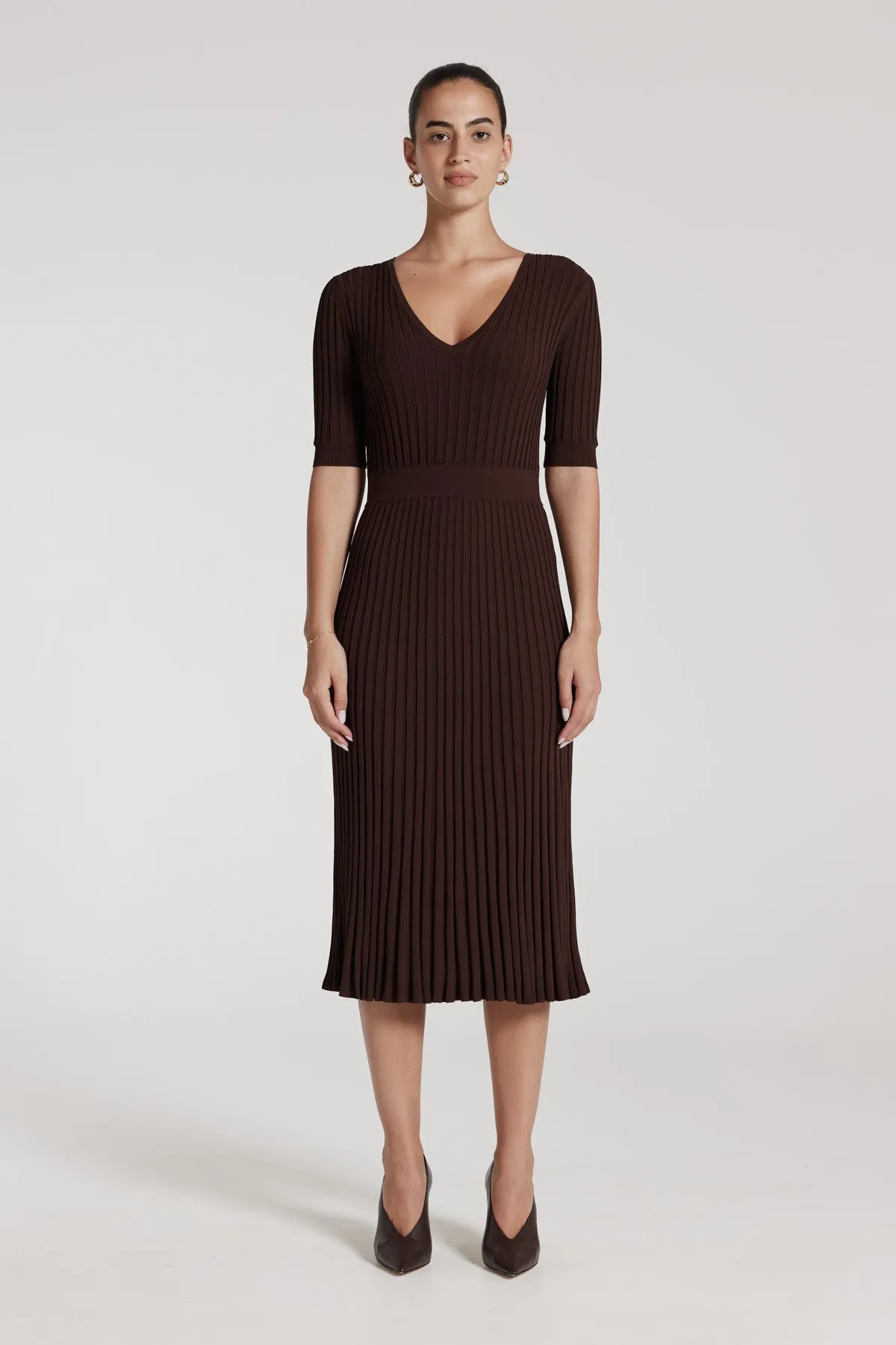 Florence Knit Dress - Nutmeg