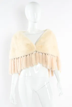 Fur Tail Drape Shawl