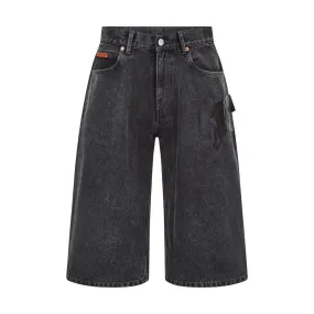 Gaffer Tape Jean Shorts 'Black Wash'