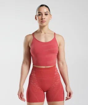 Gymshark Apex Limit Cami Tank - Light Sundried Red/Terracotta Pink